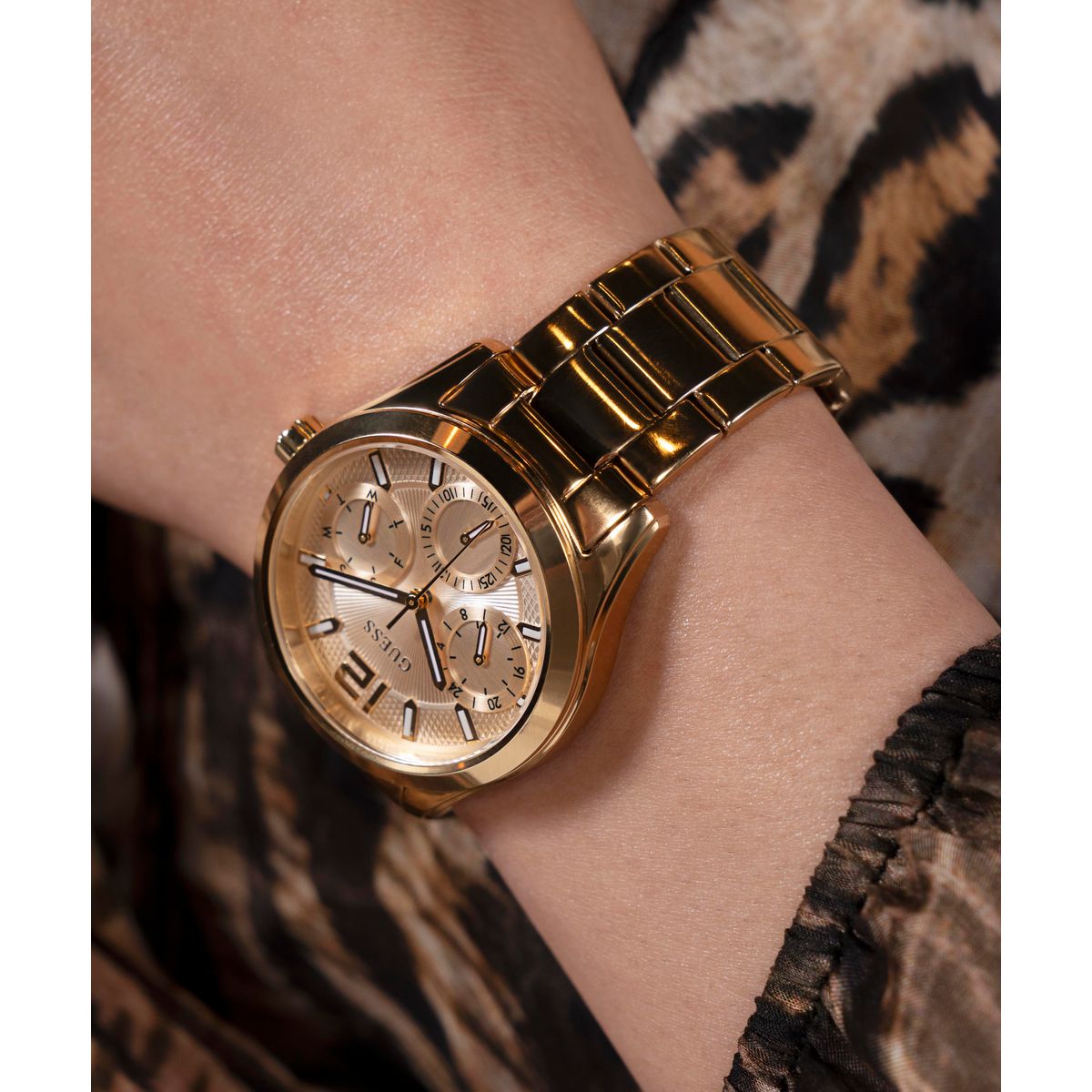 Guess Round Quartz Multi-Function Women watch