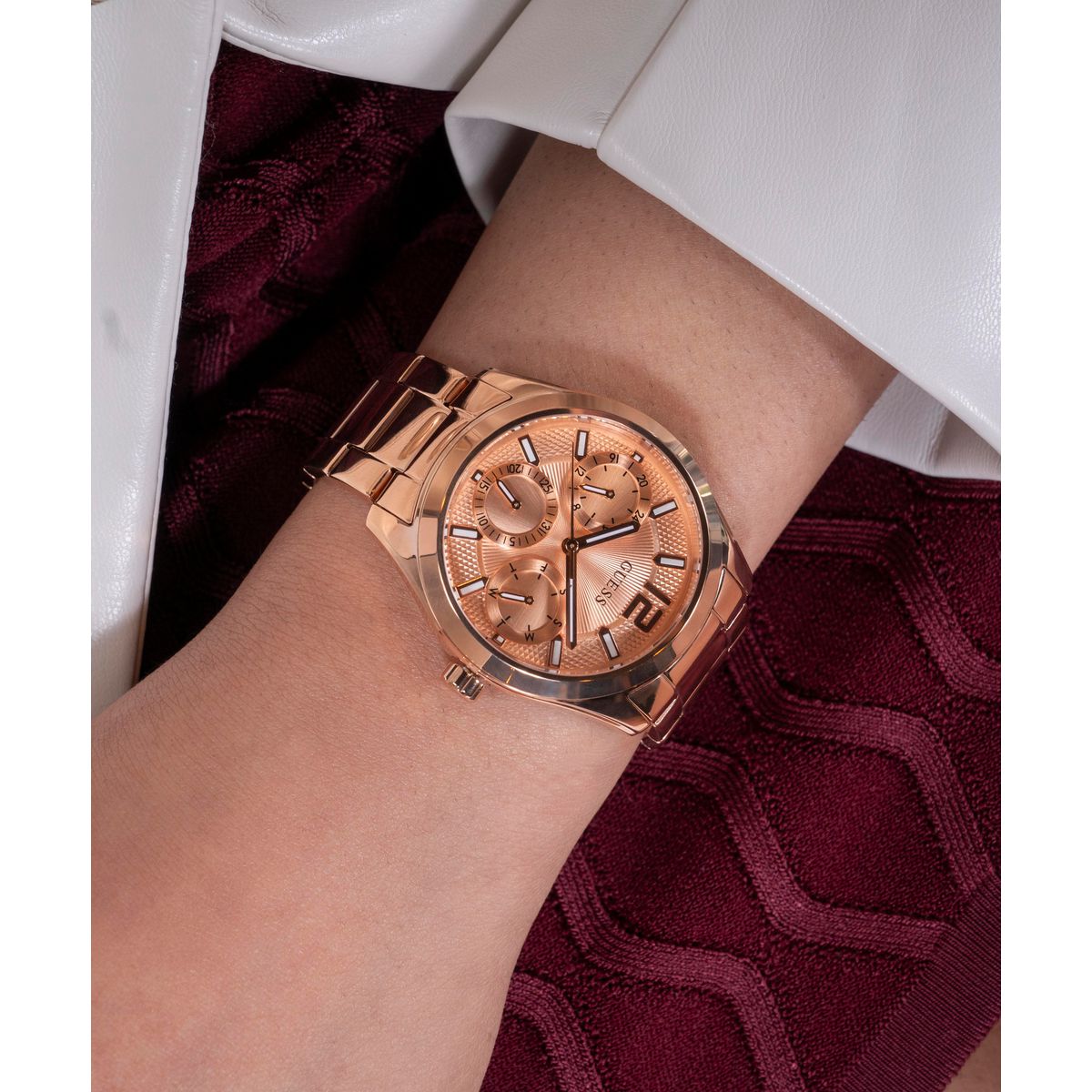 Guess Round Quartz Multi-Function Women watch