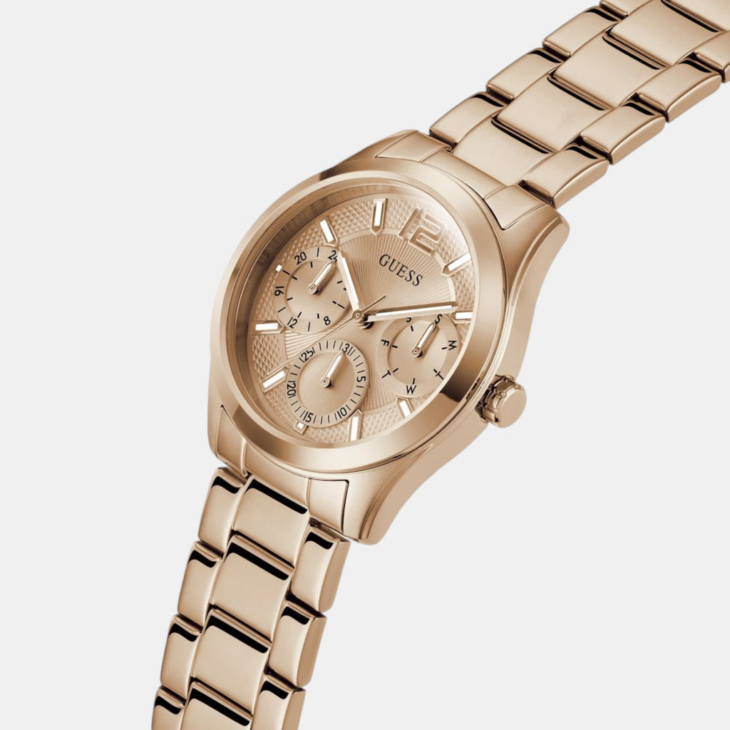 Guess Women Round Rose Gold watch