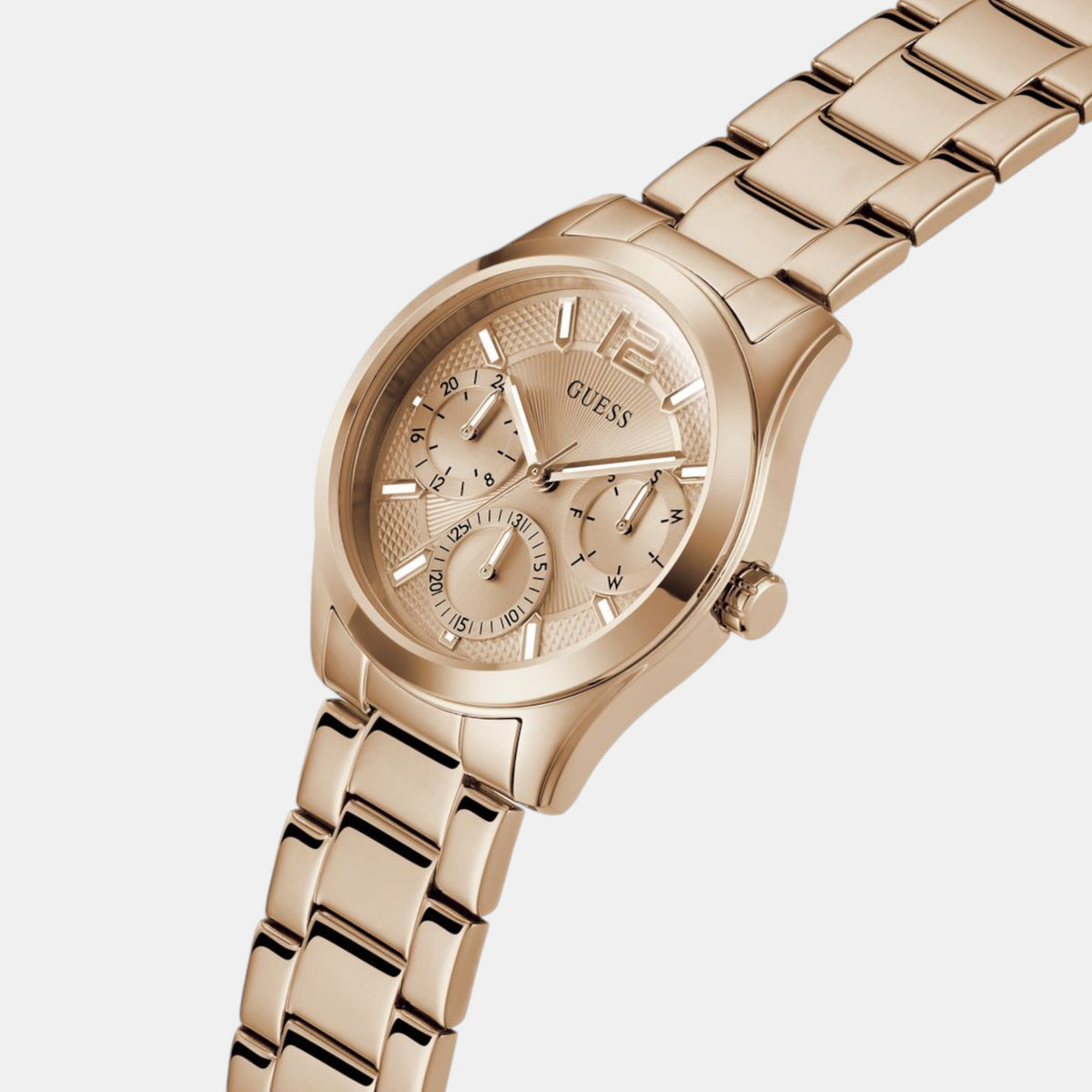 Guess Women Round Rose Gold watch