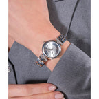 Array Women Quartz Silver Dial Analog Stainless Steel Watch GW0762L1