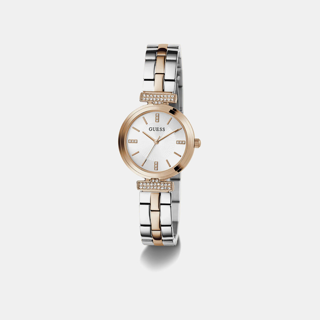 Array Women Quartz Silver Dial Analog Stainless Steel Watch GW0762L4