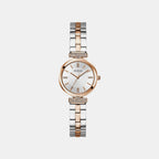 Array Women Quartz Silver Dial Analog Stainless Steel Watch GW0762L4