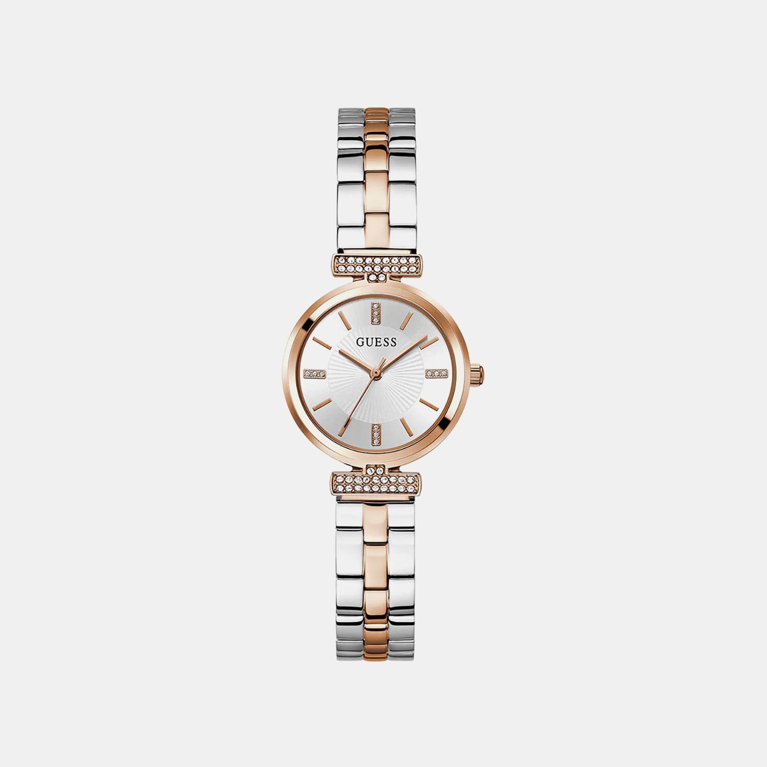 Array Women Quartz Silver Dial Analog Stainless Steel Watch GW0762L4