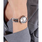 Bejeweled Women Quartz Silver Dial Analog Recycled Steel Watch GW0762L4