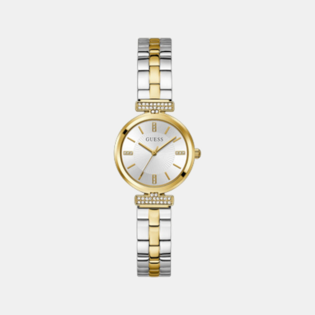 Array Women Quartz Silver Dial Analog Stainless Steel Watch GW0762L5