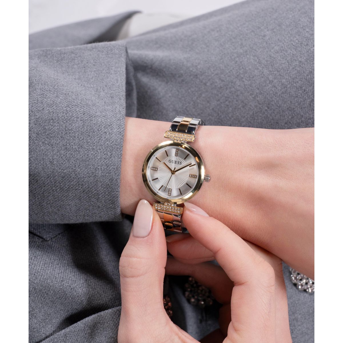 Guess 28 mm Two Tone Quartz watch