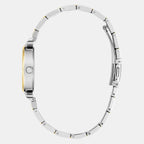 Bejeweled Women Quartz Green Dial Analog Stainless Steel Watch GW0762L6