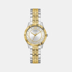 Dress Women Quartz Silver Dial Analog Stainless Steel Watch GW0765L1