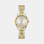 Dress Women Quartz Silver Dial Analog Stainless Steel Watch GW0765L1