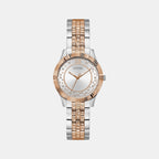 Dress Women Quartz Silver Dial Analog Stainless Steel Watch GW0765L2