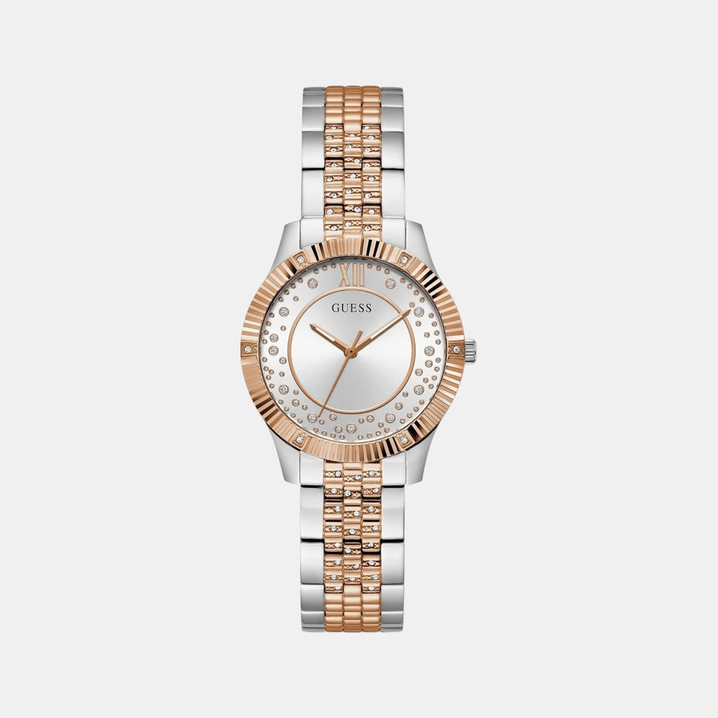 Dress Women Quartz Silver Dial Analog Stainless Steel Watch GW0765L2