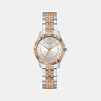 Dress Women Quartz Silver Dial Analog Stainless Steel Watch GW0765L2