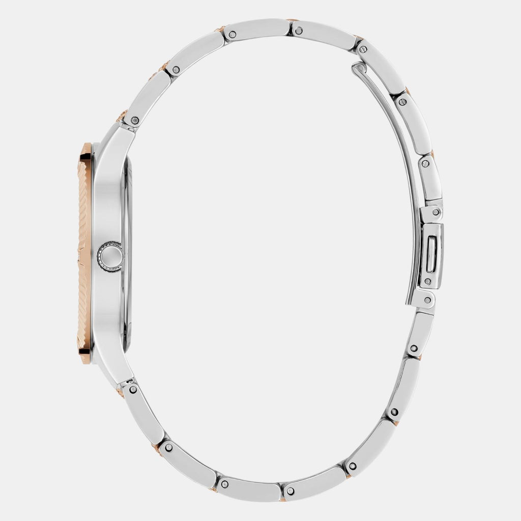 Dress Women Quartz Silver Dial Analog Stainless Steel Watch GW0765L2