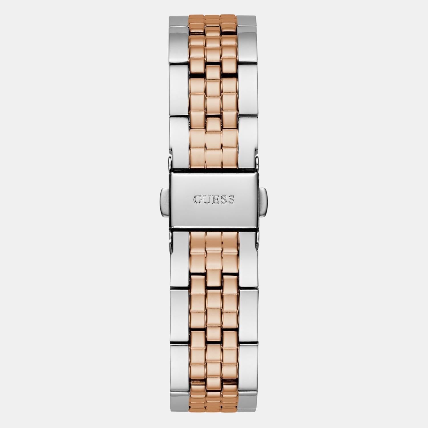 Dress Women Quartz Silver Dial Analog Stainless Steel Watch GW0765L2