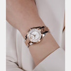 Dress Women Quartz Silver Dial Analog Stainless Steel Watch GW0765L2