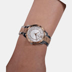 Dress Women Quartz Silver Dial Analog Stainless Steel Watch GW0765L2