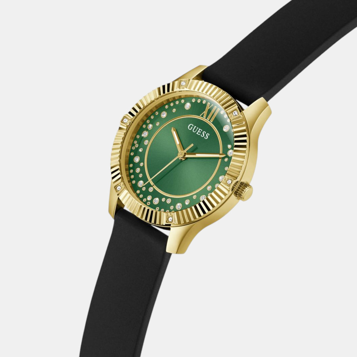 Guess Women Round Green watch