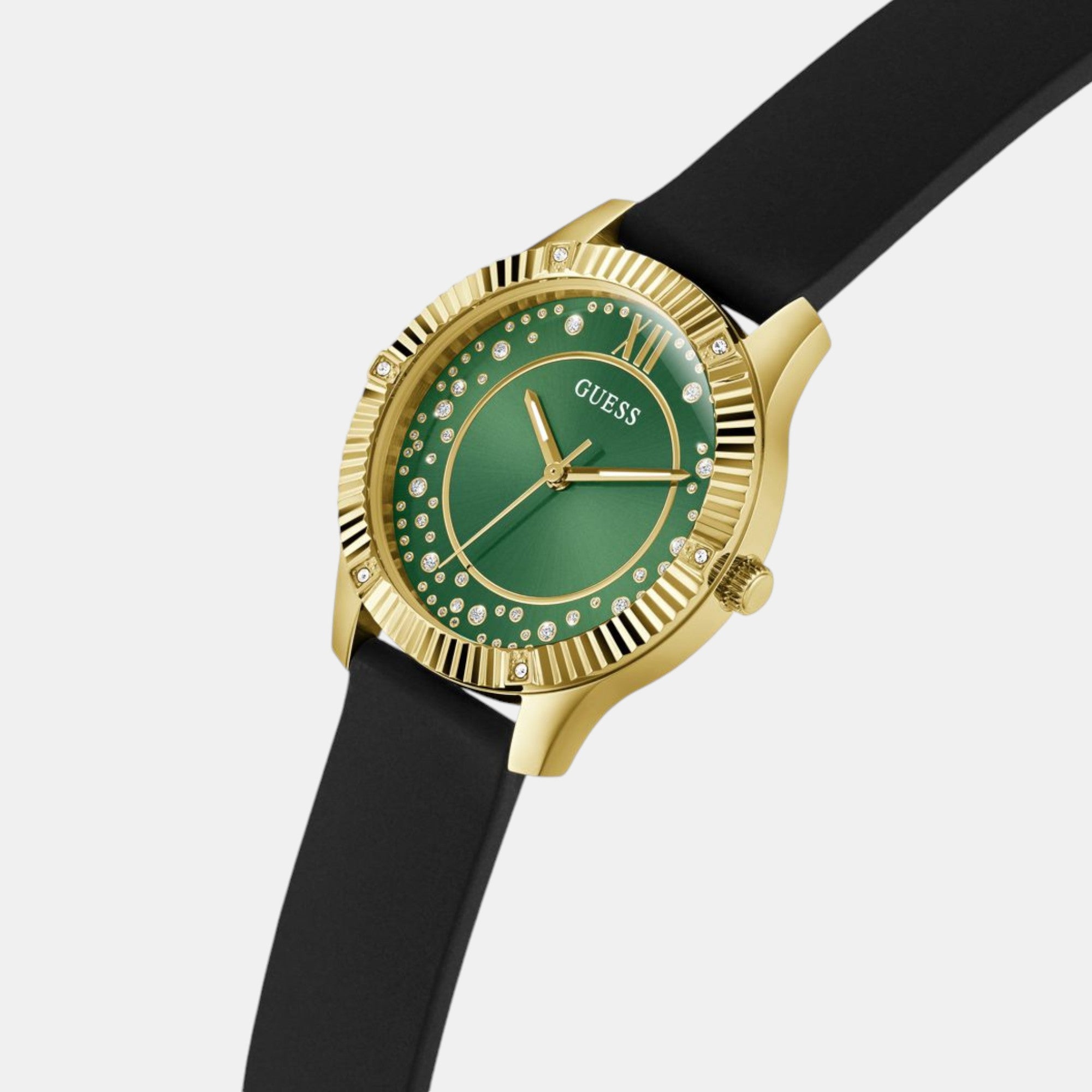 Guess Women Round Green watch
