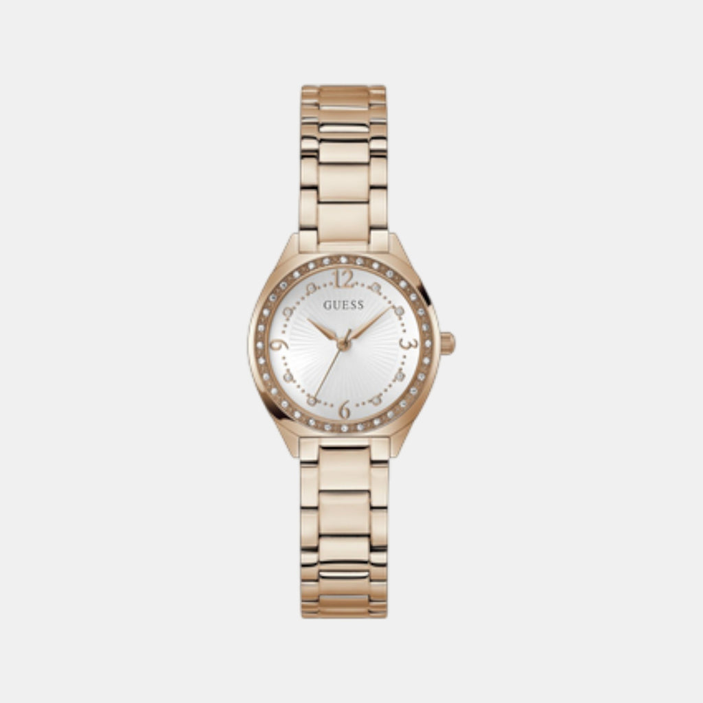 Charlotte Women Quartz White Dial Analog Stainless Steel Watch GW0767L3