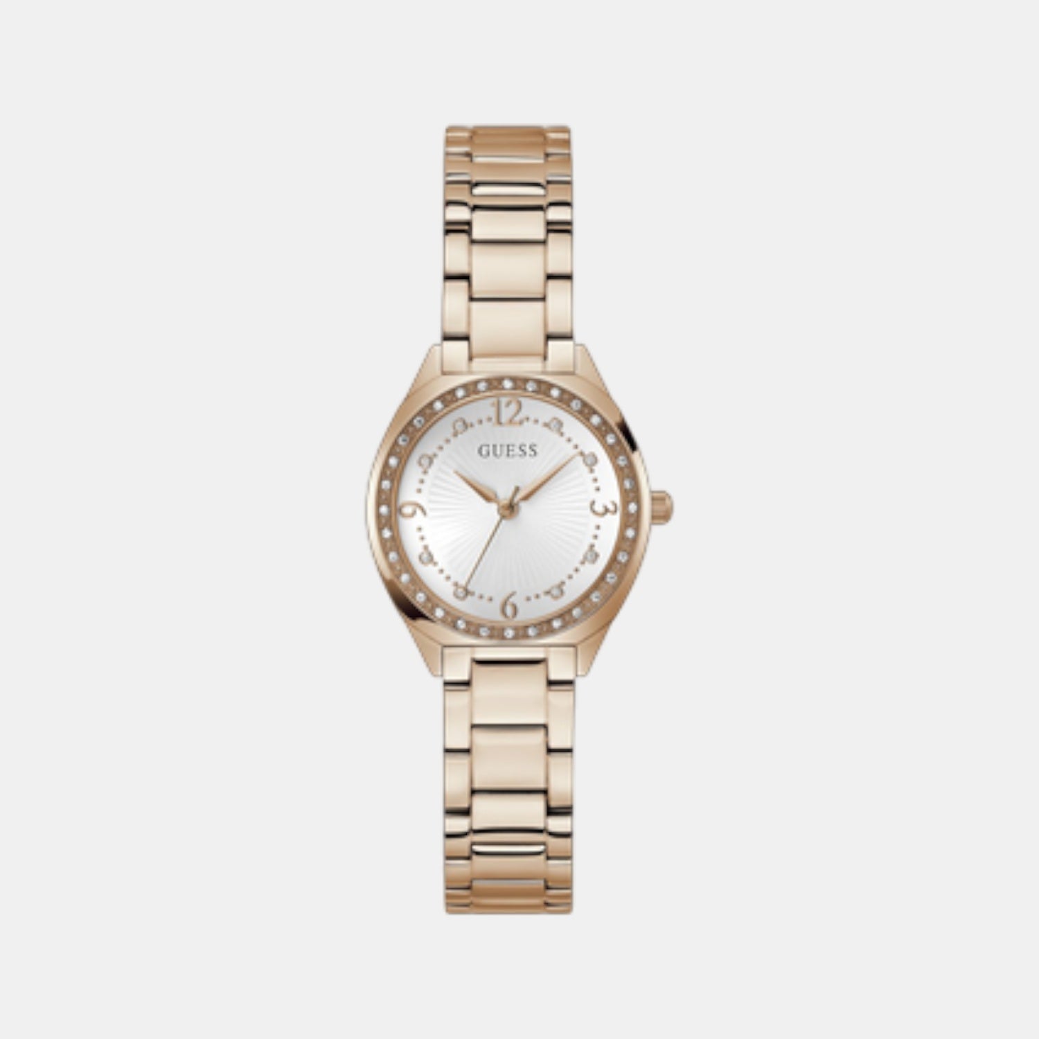 Charlotte Women Quartz White Dial Analog Stainless Steel Watch GW0767L3