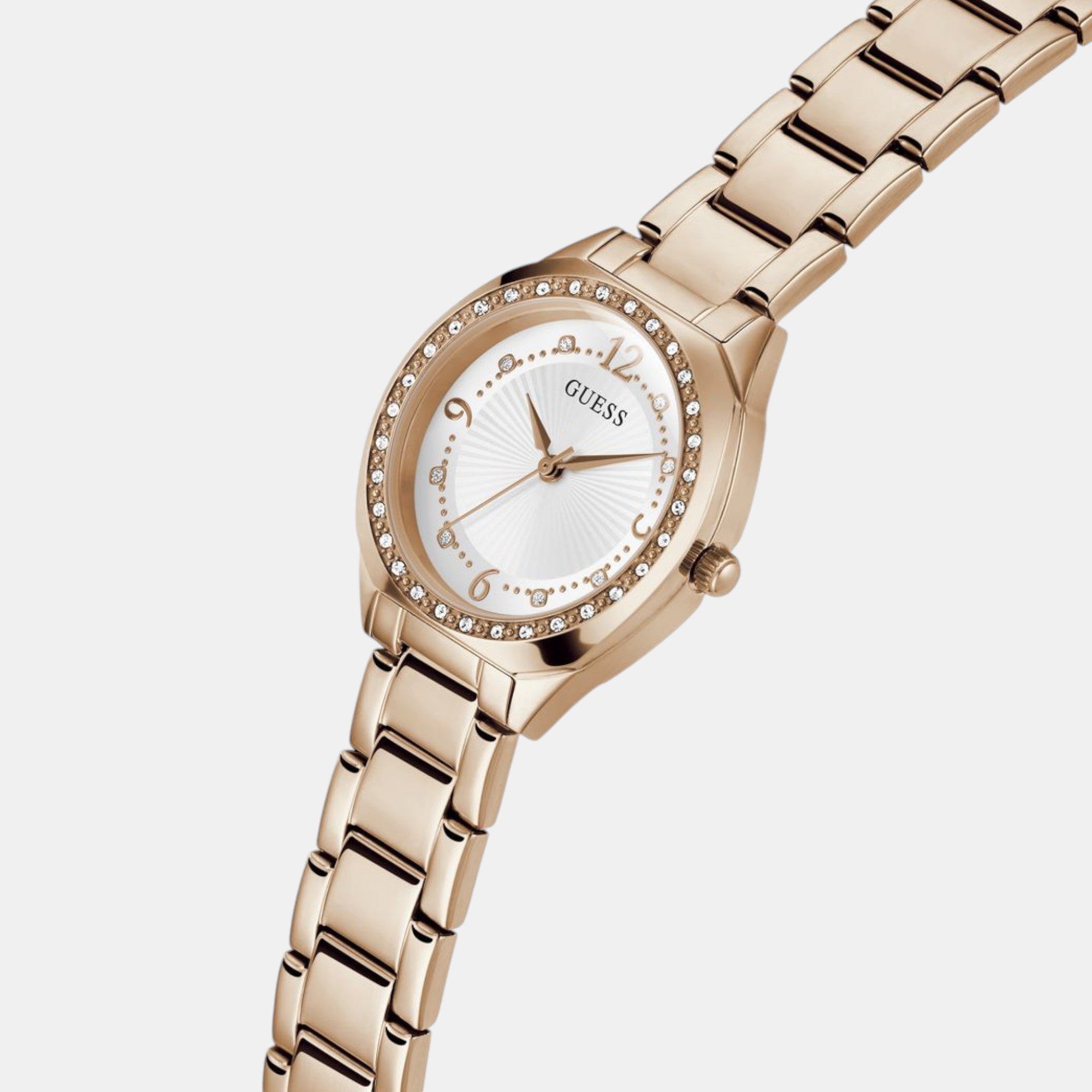Guess Women Round White watch