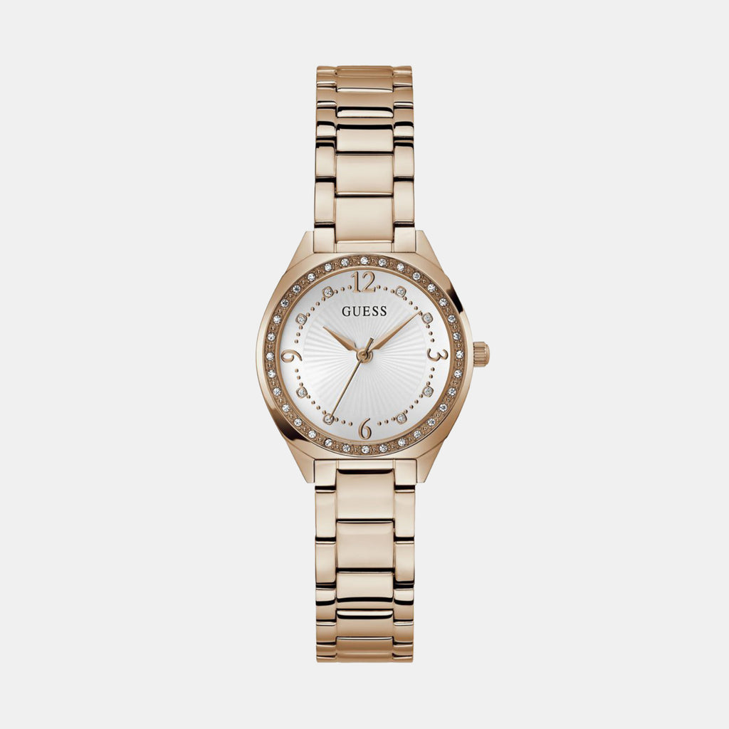 Gd Charlotte Women Quartz White Dial Analog Stainless Steel GW0767L3