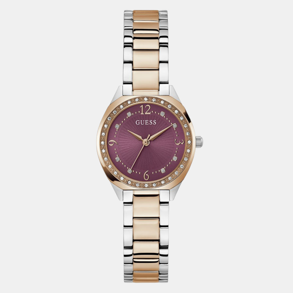 Guess Round Purple Analog watch