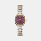 Gd Charlotte Women Quartz Purple Dial Analog Stainless Steel GW0767L5
