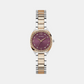 Dress Women Quartz Purple Dial Analog Recycled Steel Watch GW0767L5