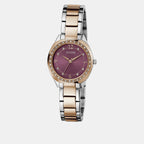 Guess Women Round Purple watch
