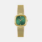 Guess Square Green Analog watch