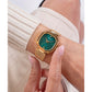 Dress Women Quartz Green Dial Analog Mesh Watch GW0768L2