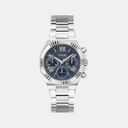 Guess Round Blue Chronograph watch