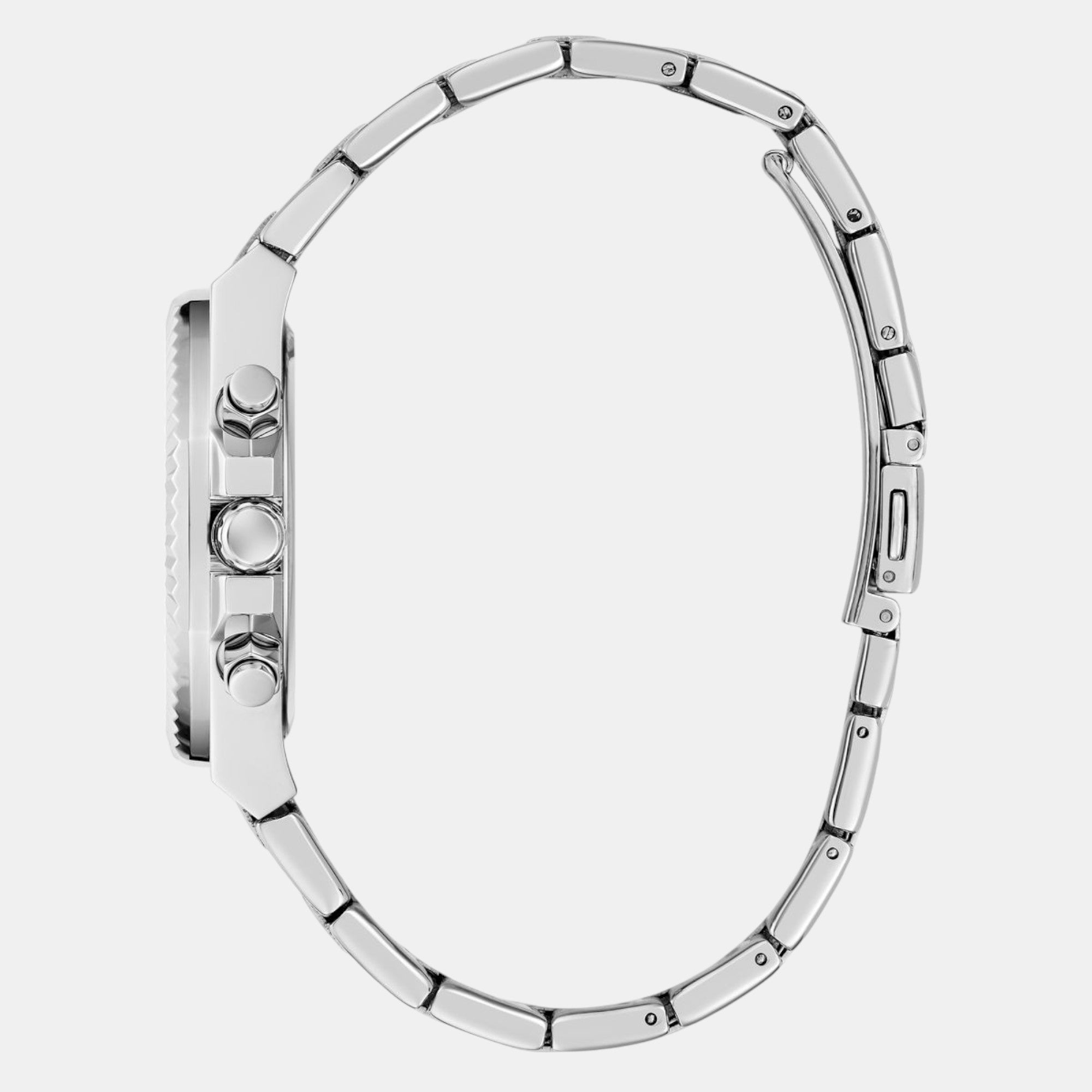 Guess Stainless Steel Round watch