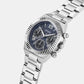 Dress Women Quartz Blue Dial Chronograph Recycled Steel Watch GW0769L1