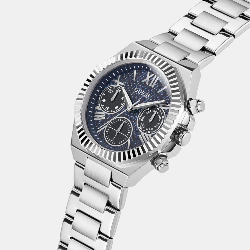 Guess Women Round Blue watch