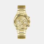 Guess Round Champagne Chronograph watch
