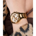 Equality Women Quartz Champagne Dial Chronograph Stainless Steel Watch GW0769L2