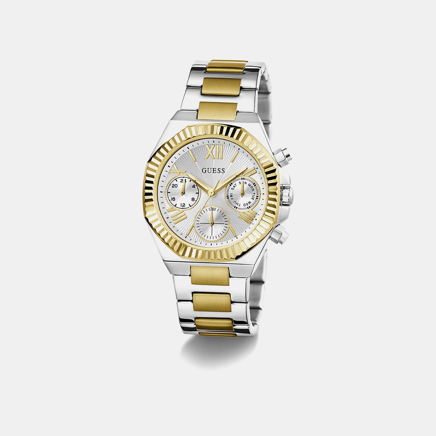 Equality Women Quartz Silver Dial Chronograph Stainless Steel Watch GW0769L3