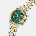 Dress Women Quartz Green Dial Multi-Function Stainless Steel Watch GW0769L4