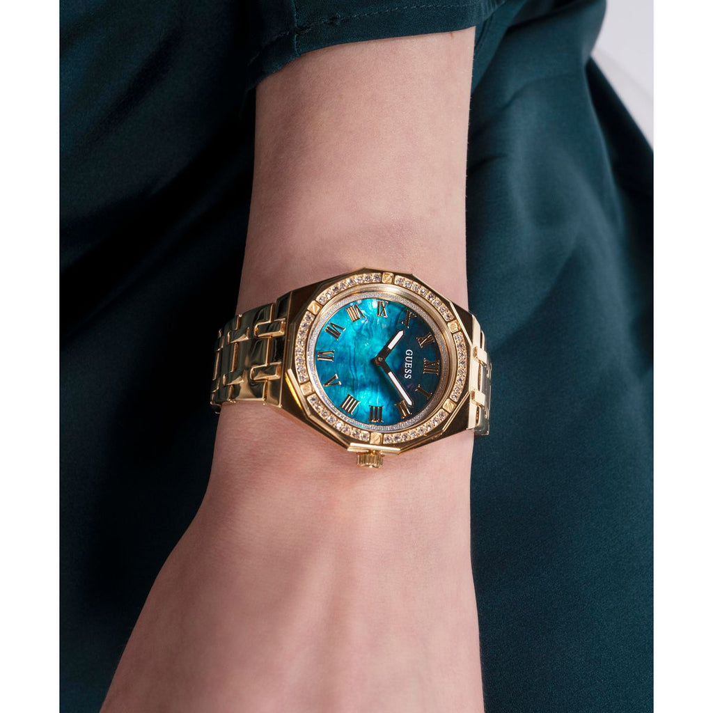 Guess 36 mm Gold Quartz watch