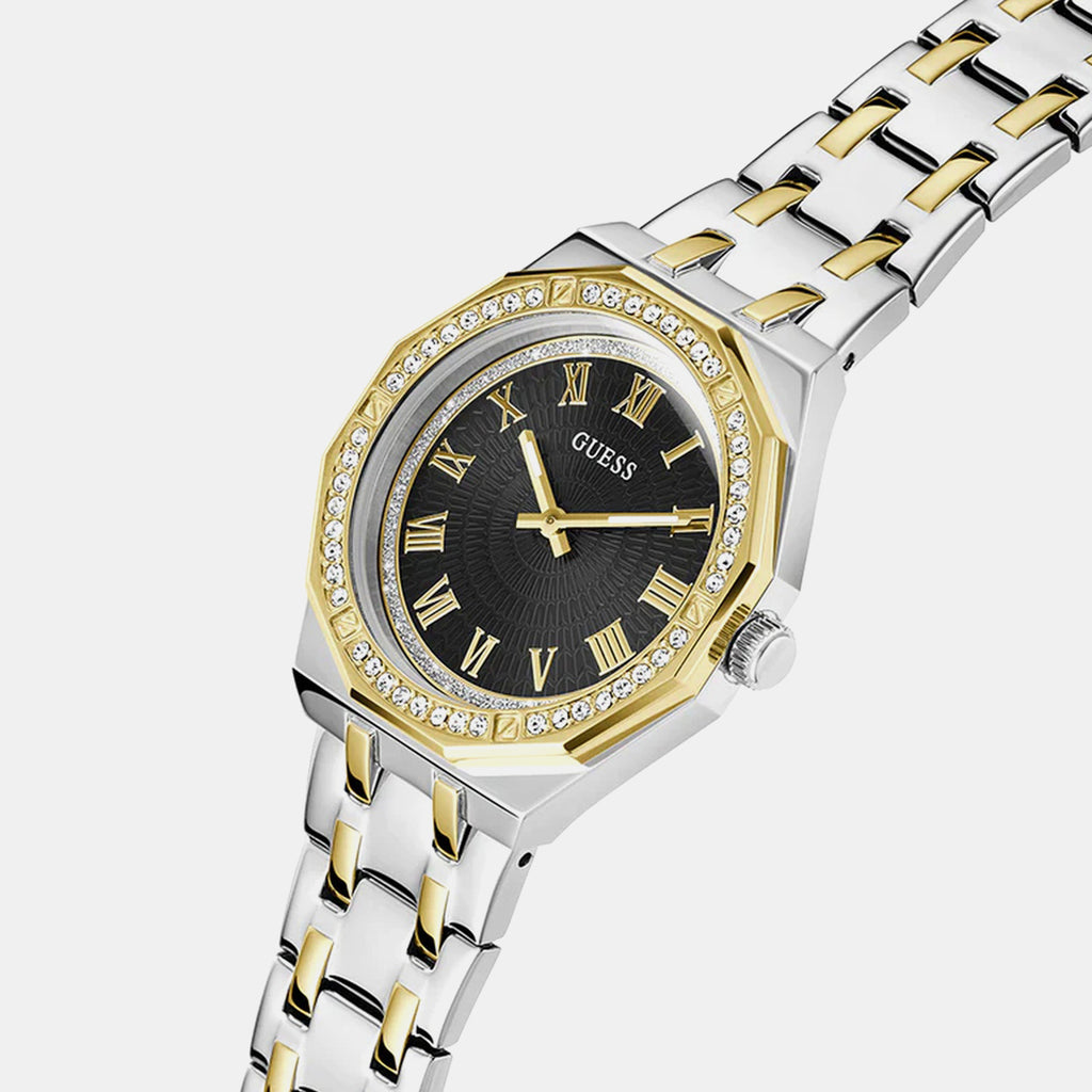 Gd Desire Women Quartz Black Dial Analog Stainless Steel GW0770L4