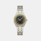 Gd Desire Women Quartz Black Dial Analog Stainless Steel GW0770L4