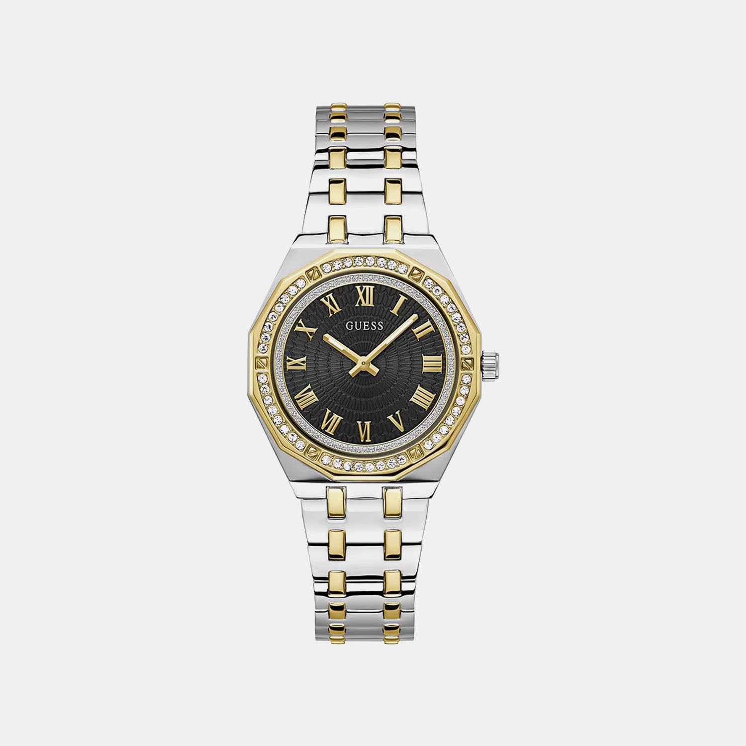 Gd Desire Women Quartz Black Dial Analog Stainless Steel GW0770L4