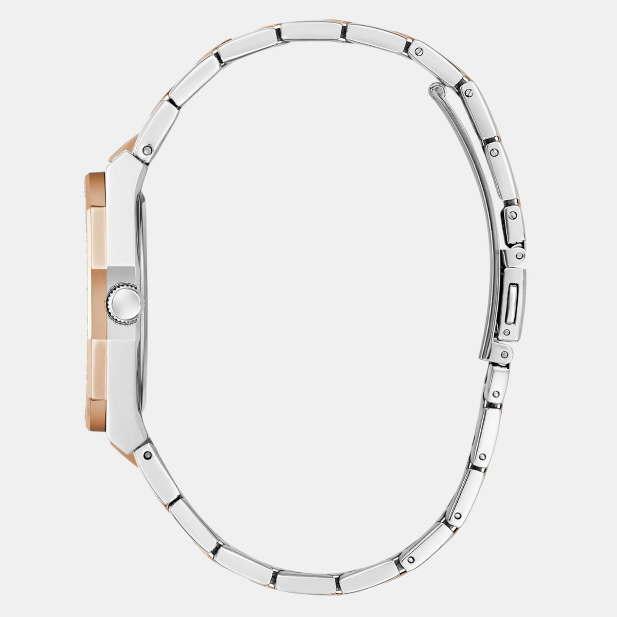 Guess Stainless Steel Round watch