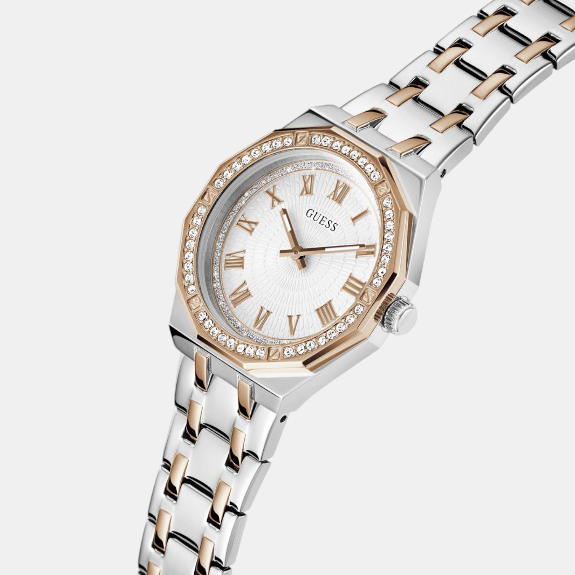 Guess Women Round White watch
