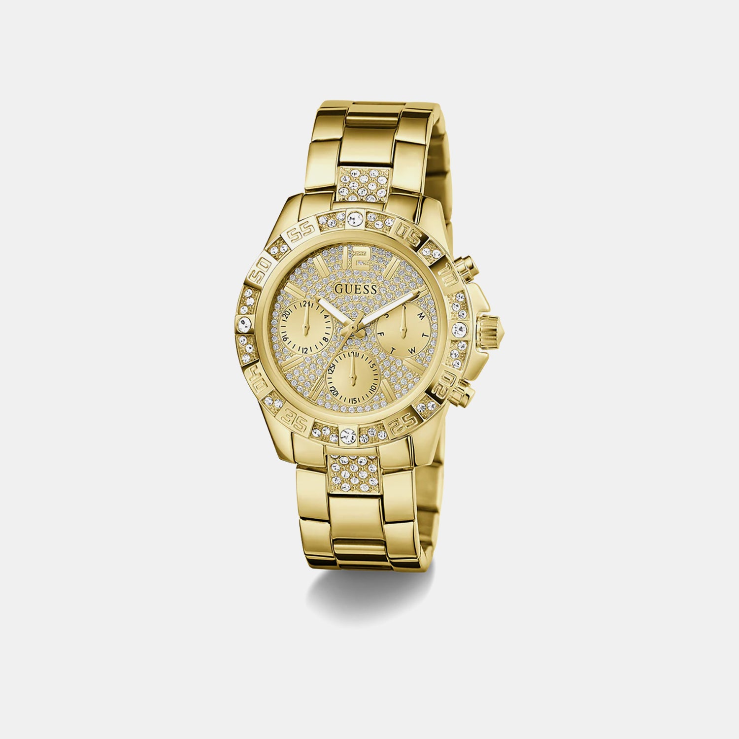 Gs Majesty Women Quartz Champagne Dial Analog Stainless Steel GW0771L2
