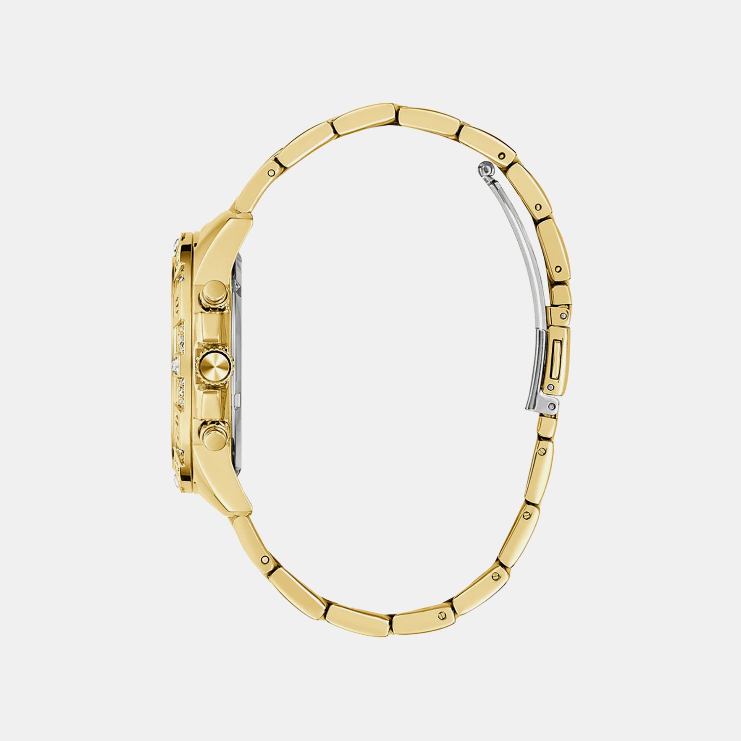 Gs Majesty Women Quartz Champagne Dial Analog Stainless Steel GW0771L2