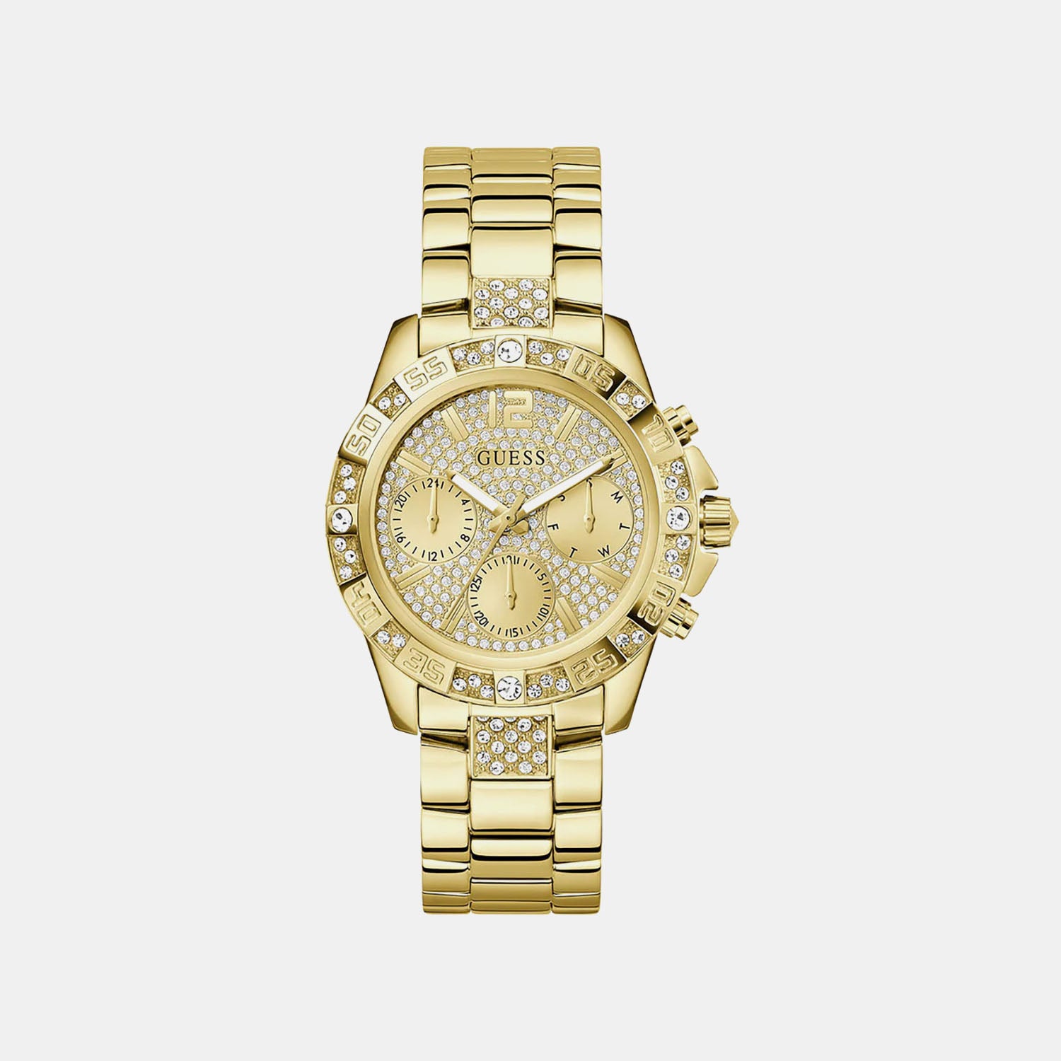 Gs Majesty Women Quartz Champagne Dial Analog Stainless Steel GW0771L2